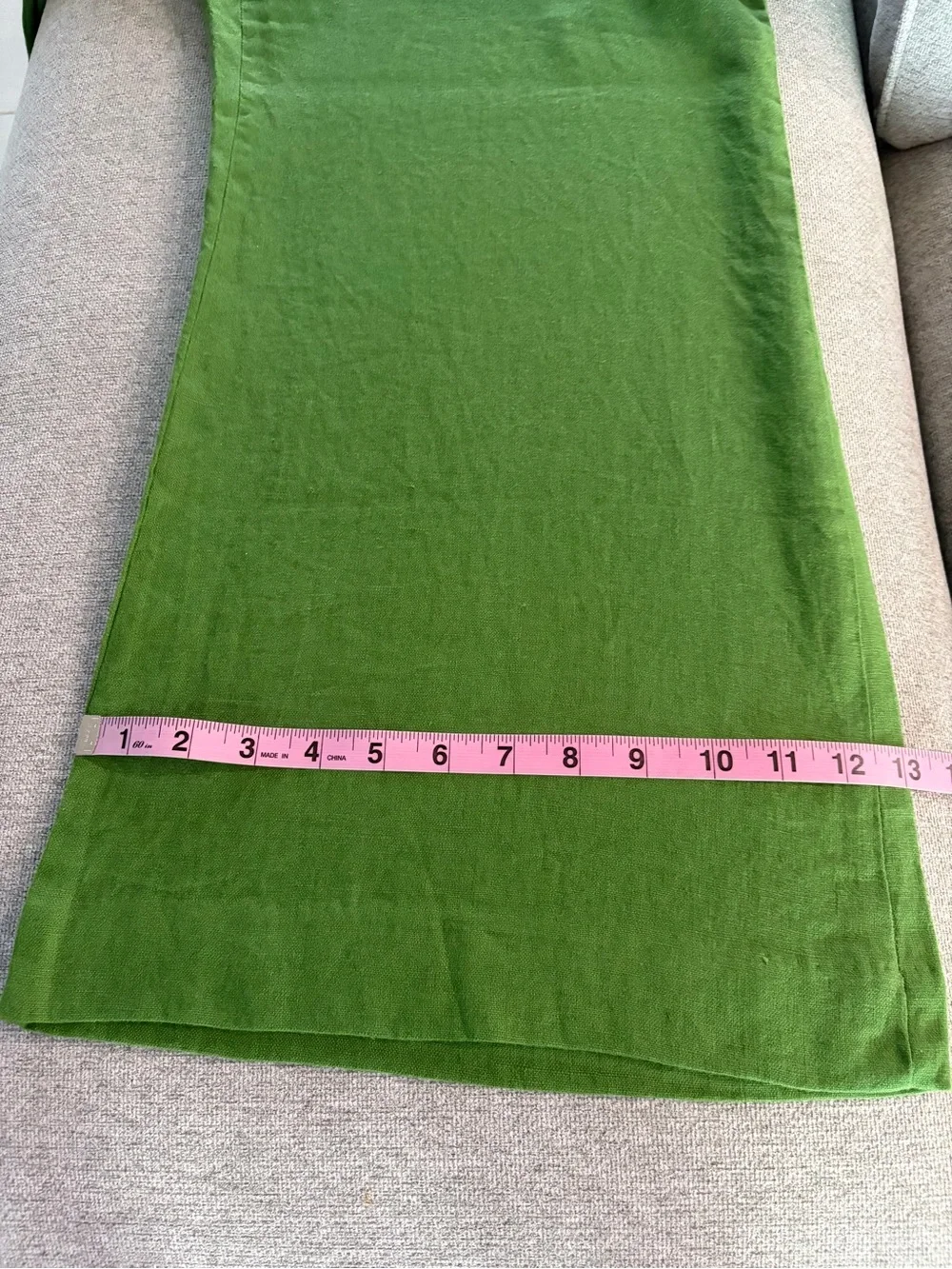 Banana Republic Mid-Rise Kick-Flare 100% Linen Ankle Pant Size 14 Green